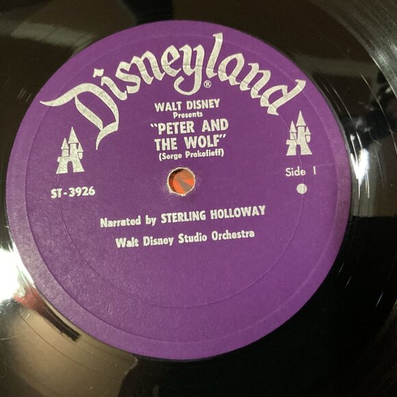 Walt Disney Sorcerer's Apprentice Peter And The Wolf Vinyl Record & Picture Book - Picture 7 of 9